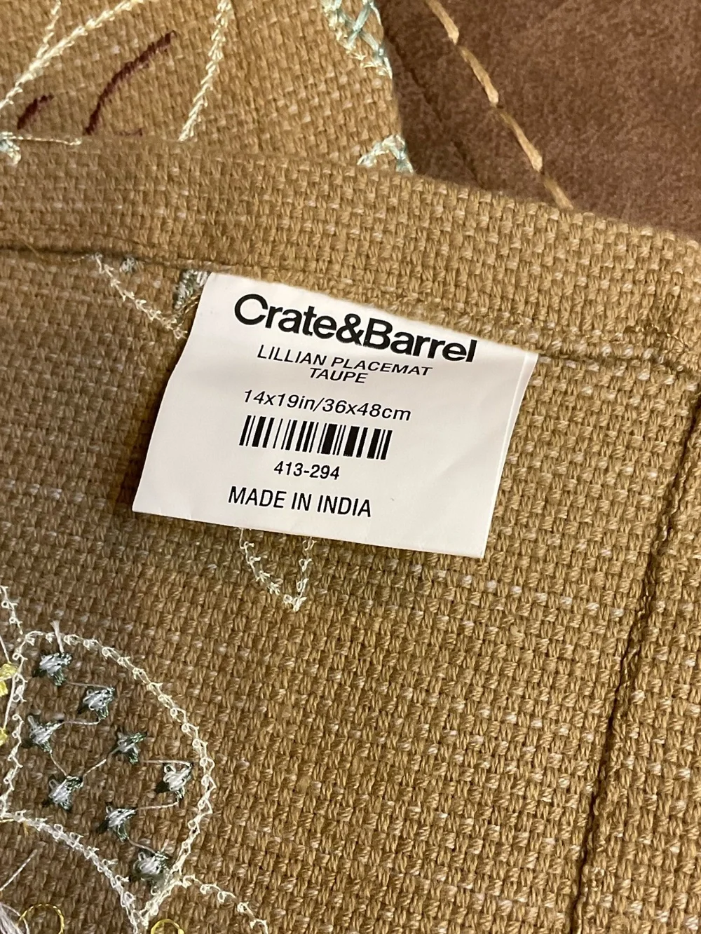 Crate & Barrel Lillian Placemats